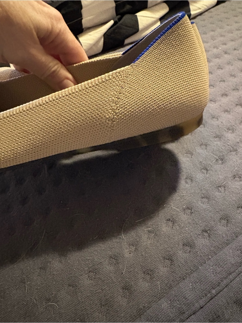 Rothy's Pointed Knit Flats in Ecru The Point II Size 8.5 NWOB - Picture 7 of 10